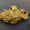 Solid Gold NBTHK Tokubetsu papered Otsuki school Menuki - Image 15