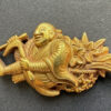 Solid Gold NBTHK Tokubetsu papered Otsuki school Menuki - Image 11
