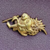 Solid Gold NBTHK Tokubetsu papered Otsuki school Menuki - Image 7