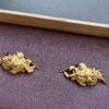 Solid Gold NBTHK Tokubetsu papered Otsuki school Menuki - Image 4