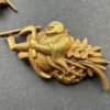 Solid Gold NBTHK Tokubetsu papered Otsuki school Menuki - Image 10